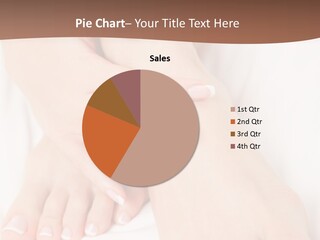 Wellness Woman Barefoot PowerPoint Template