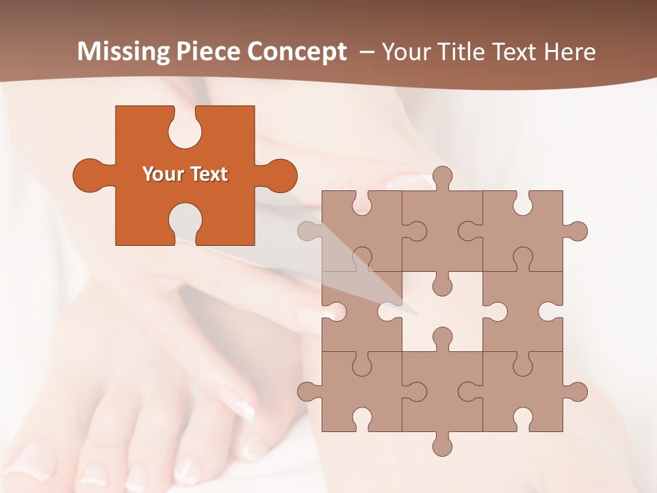 Wellness Woman Barefoot PowerPoint Template