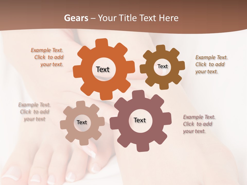 Wellness Woman Barefoot PowerPoint Template