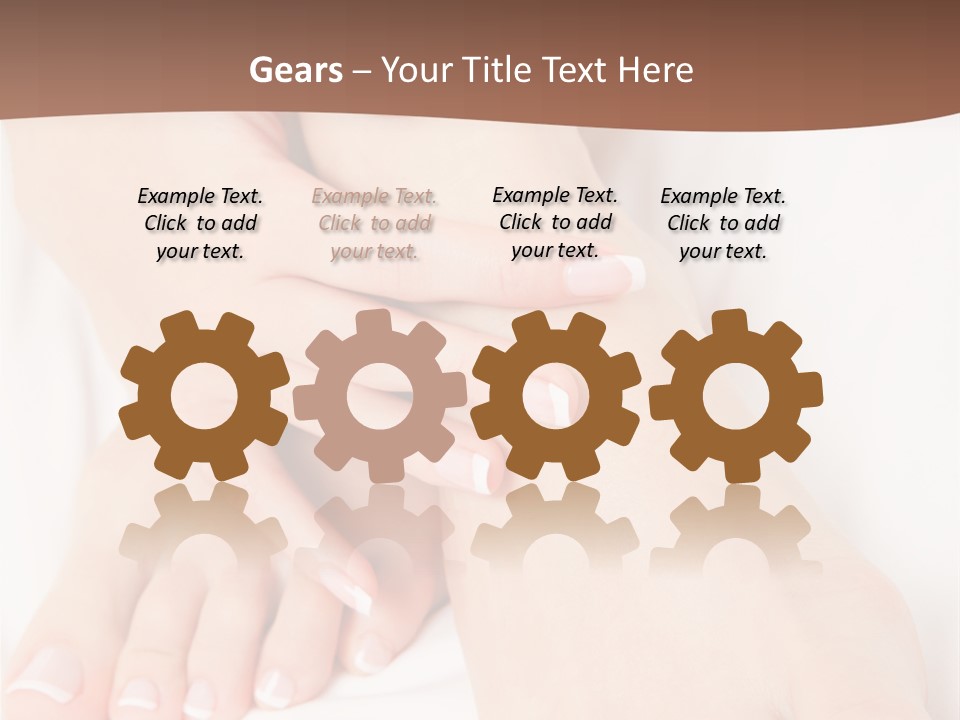 Wellness Woman Barefoot PowerPoint Template