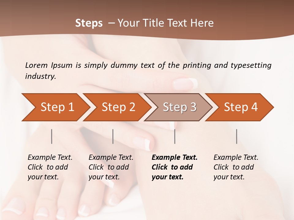 Wellness Woman Barefoot PowerPoint Template