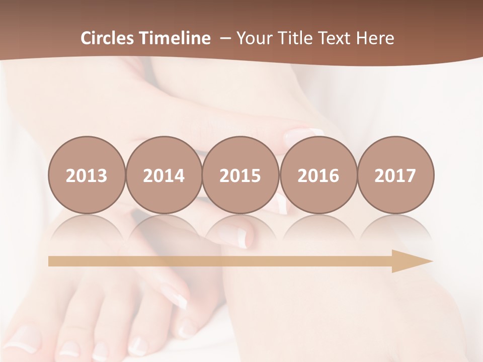 Wellness Woman Barefoot PowerPoint Template