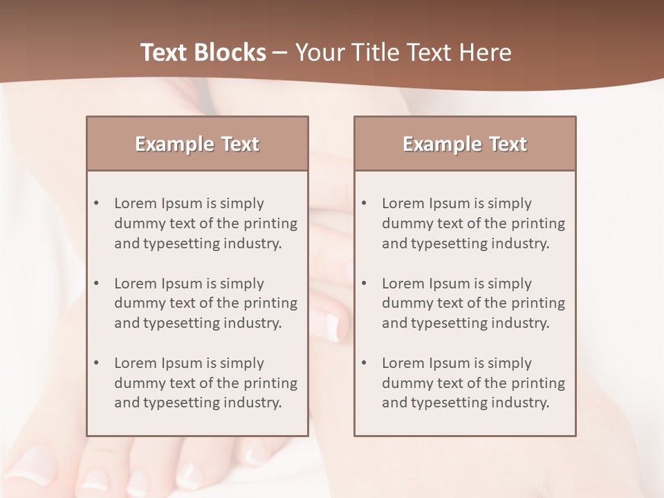 Wellness Woman Barefoot PowerPoint Template