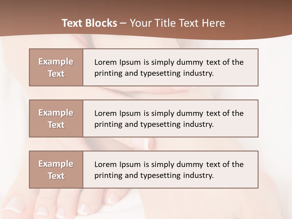 Wellness Woman Barefoot PowerPoint Template