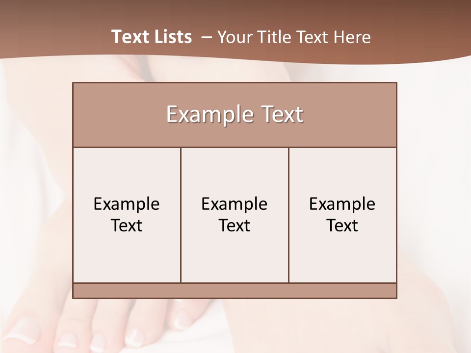 Wellness Woman Barefoot PowerPoint Template