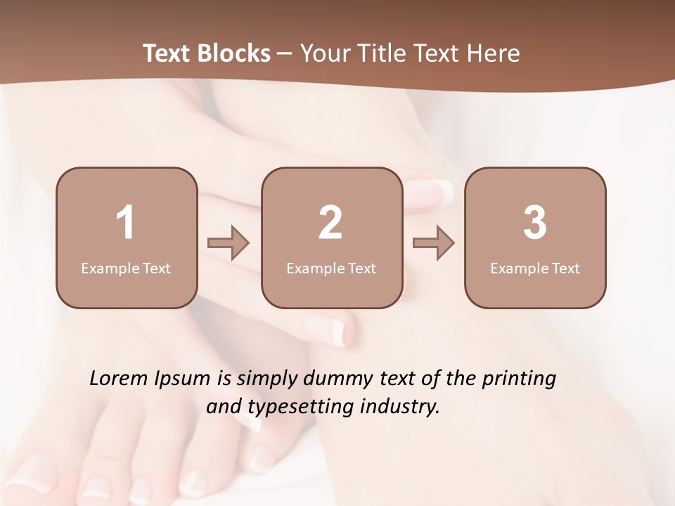 Wellness Woman Barefoot PowerPoint Template