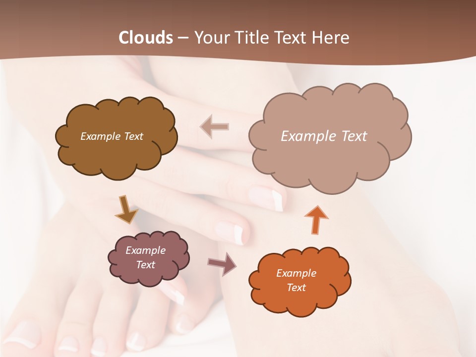 Wellness Woman Barefoot PowerPoint Template