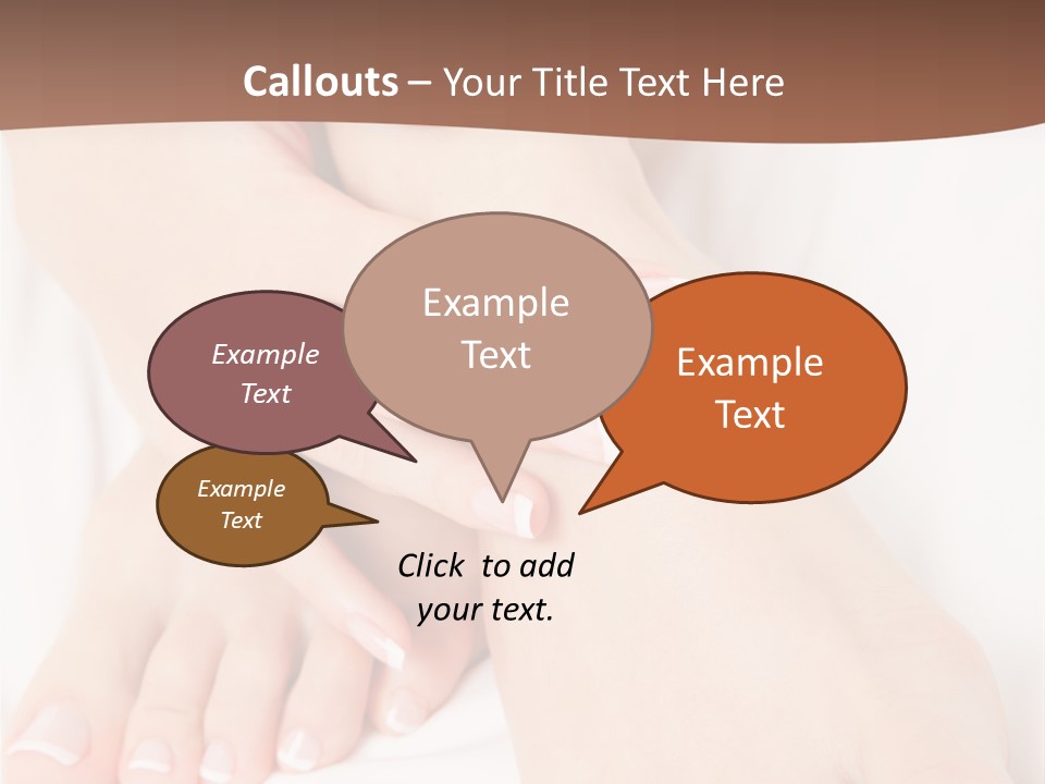 Wellness Woman Barefoot PowerPoint Template