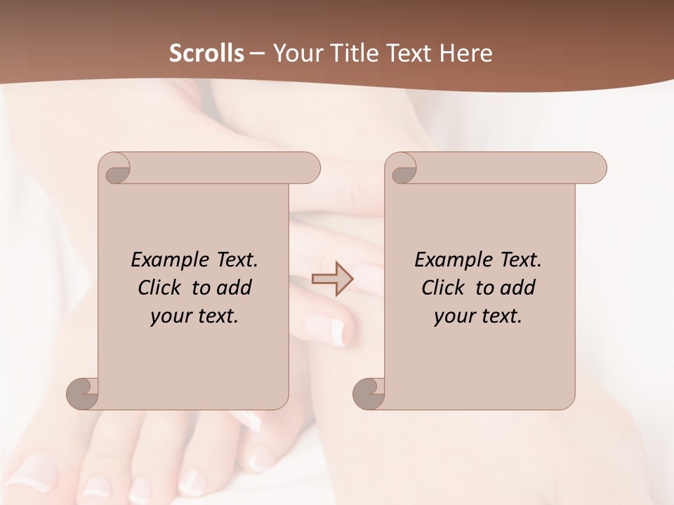Wellness Woman Barefoot PowerPoint Template