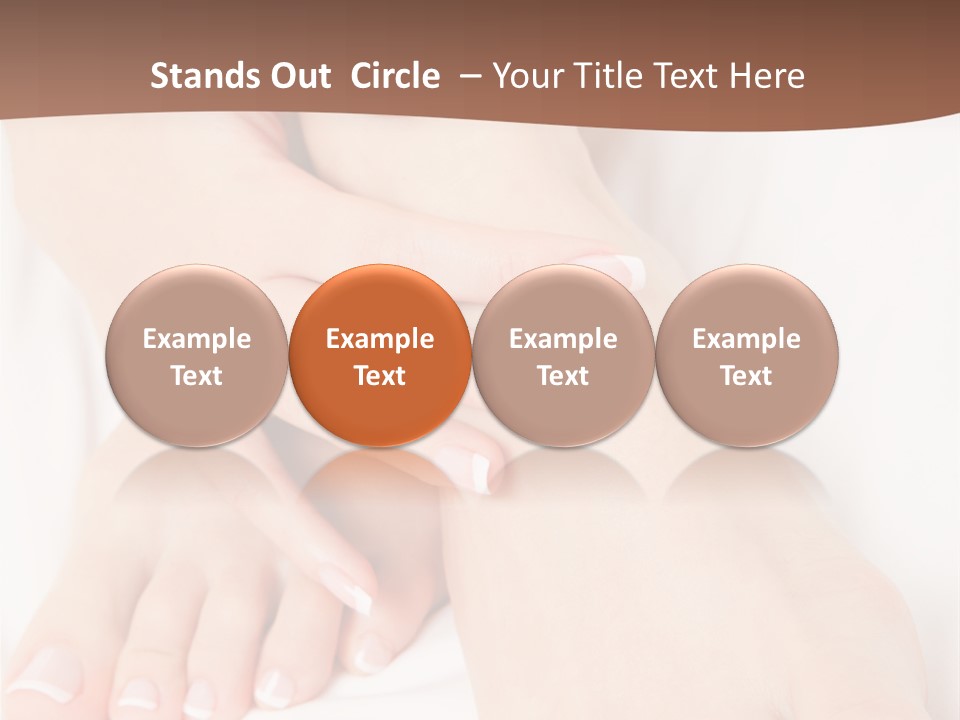 Wellness Woman Barefoot PowerPoint Template
