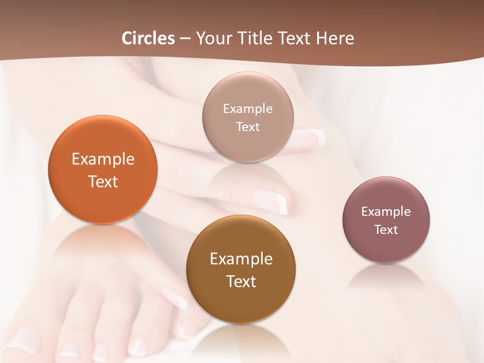 Wellness Woman Barefoot PowerPoint Template