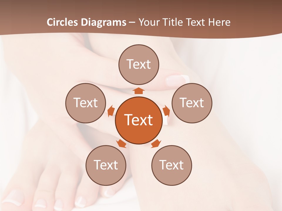 Wellness Woman Barefoot PowerPoint Template