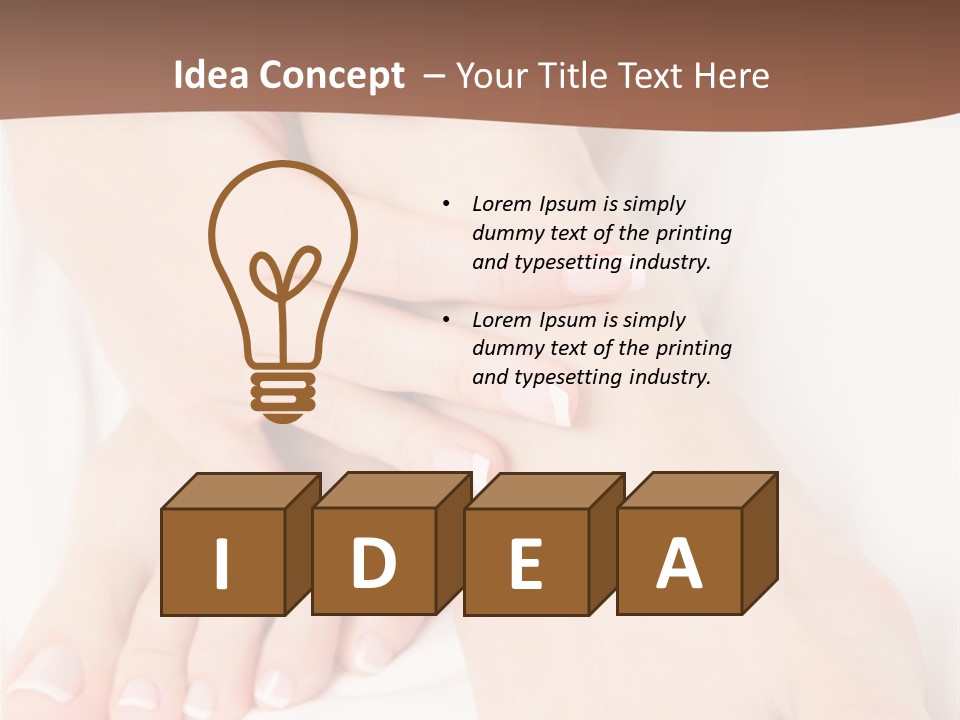 Wellness Woman Barefoot PowerPoint Template