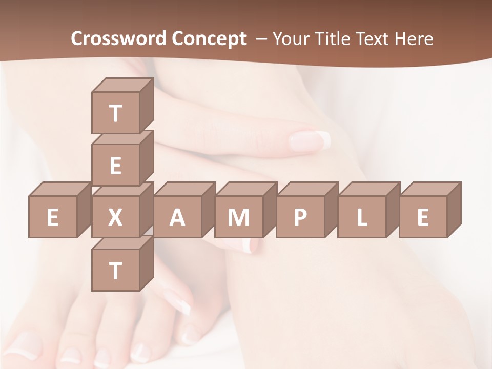 Wellness Woman Barefoot PowerPoint Template