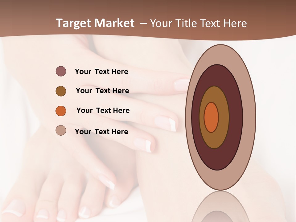 Wellness Woman Barefoot PowerPoint Template