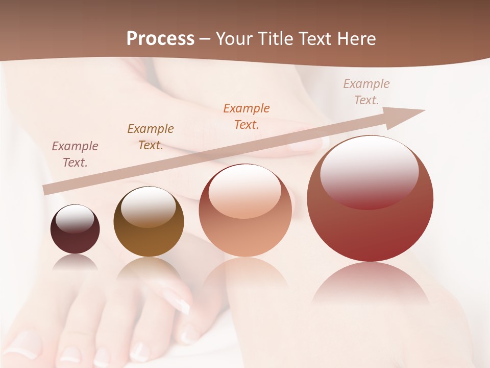 Wellness Woman Barefoot PowerPoint Template