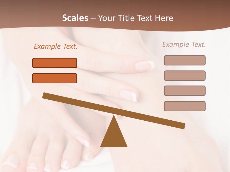 Wellness Woman Barefoot PowerPoint Template