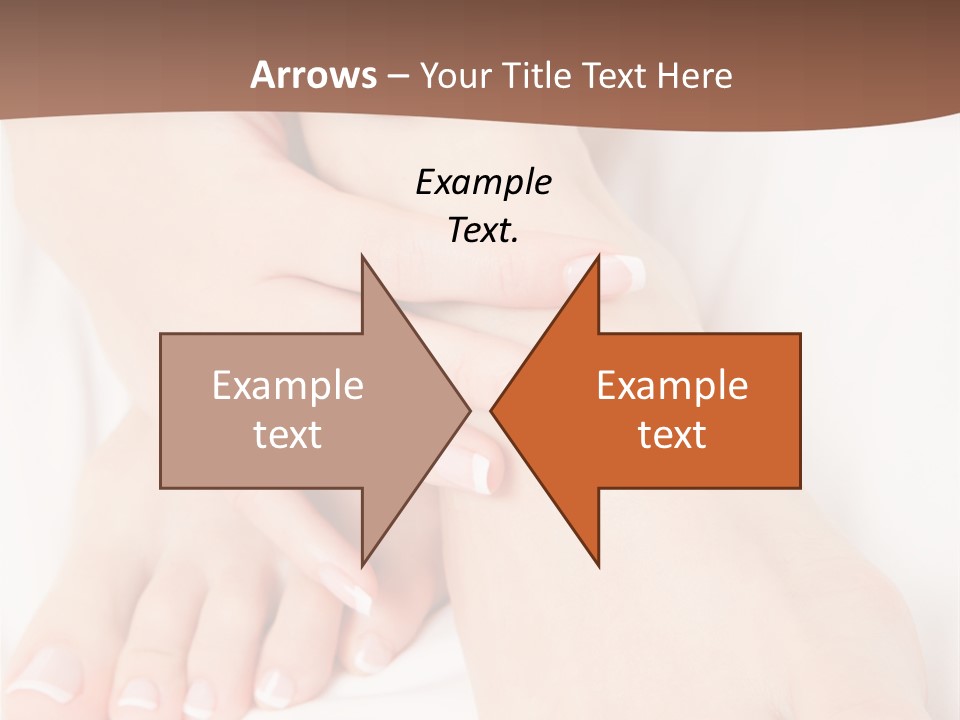 Wellness Woman Barefoot PowerPoint Template