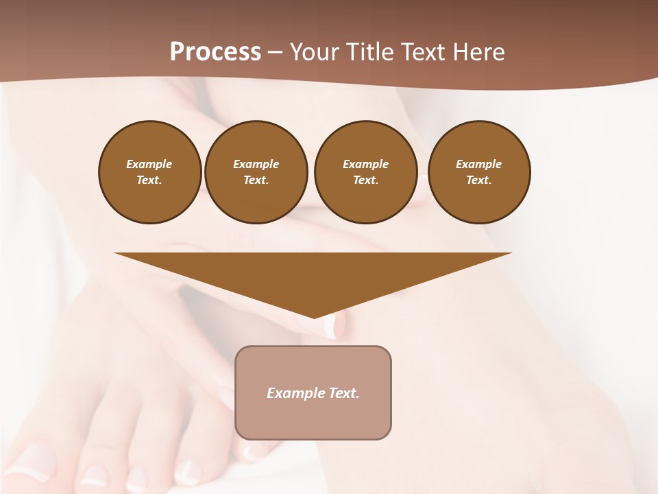 Wellness Woman Barefoot PowerPoint Template