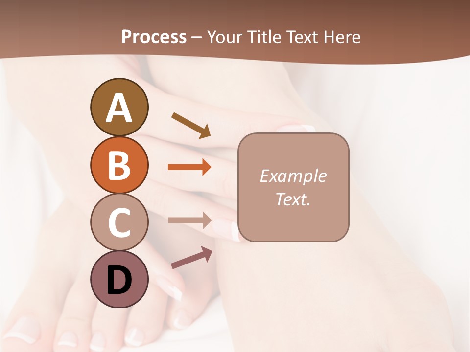 Wellness Woman Barefoot PowerPoint Template