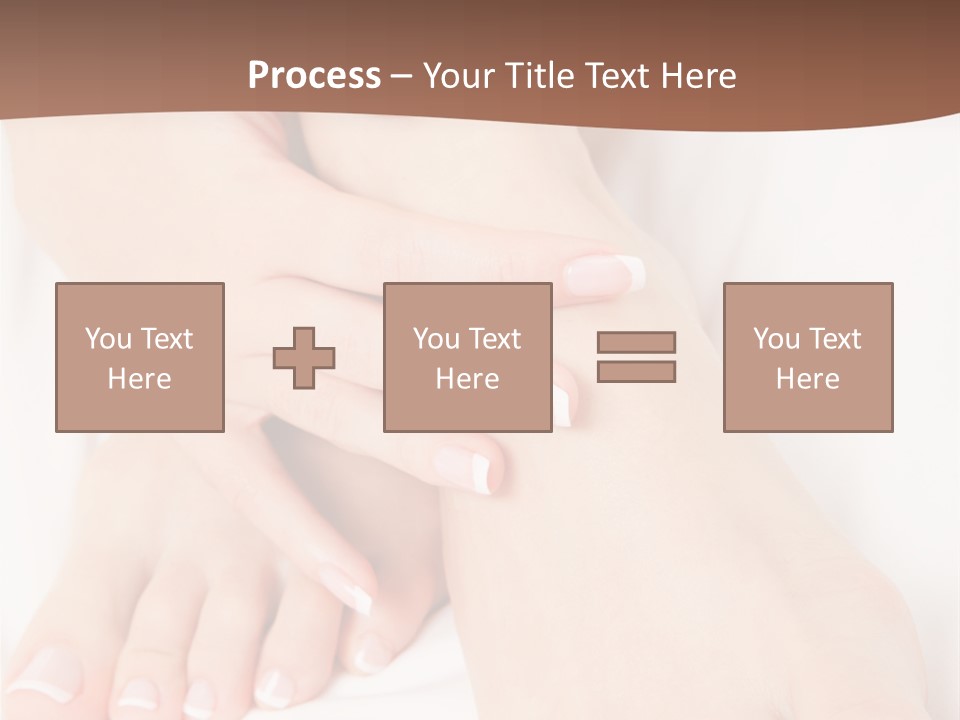 Wellness Woman Barefoot PowerPoint Template