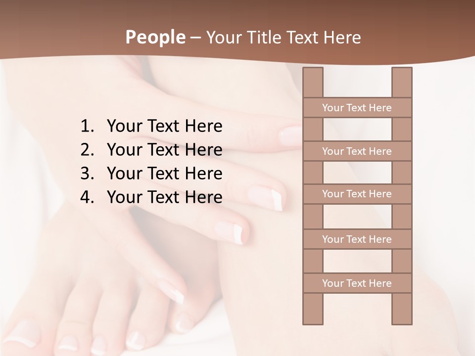 Wellness Woman Barefoot PowerPoint Template