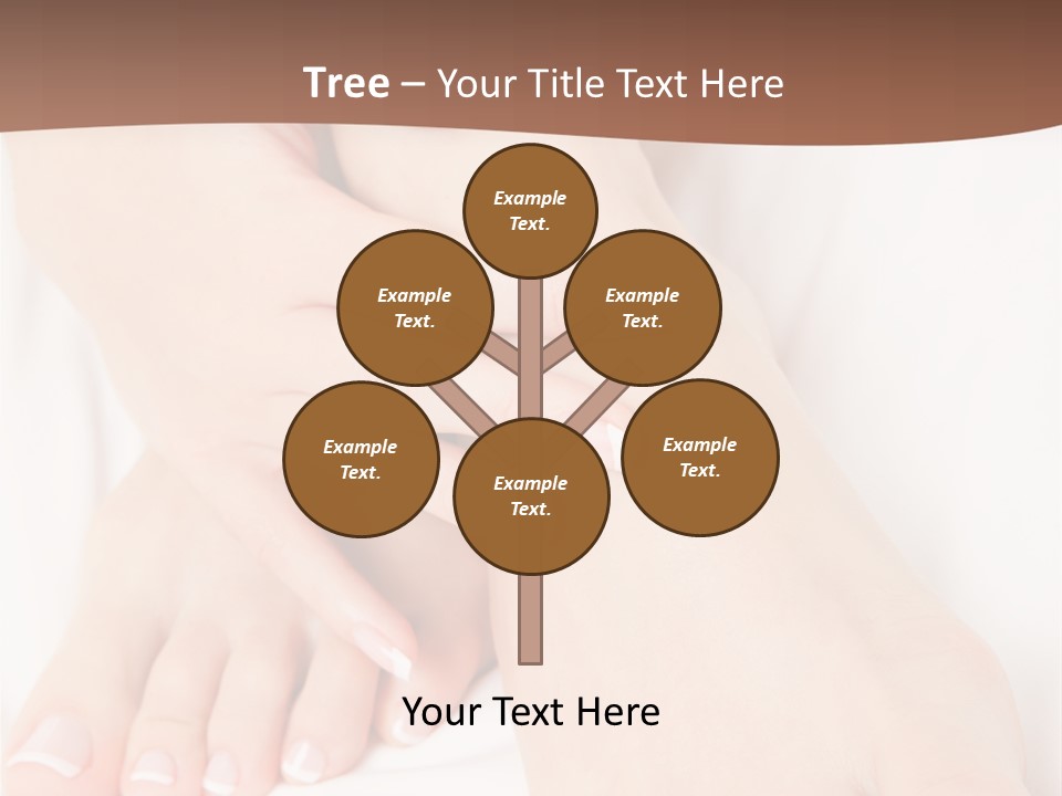 Wellness Woman Barefoot PowerPoint Template