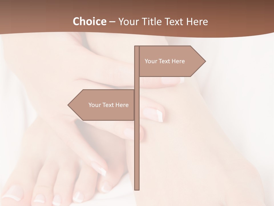 Wellness Woman Barefoot PowerPoint Template
