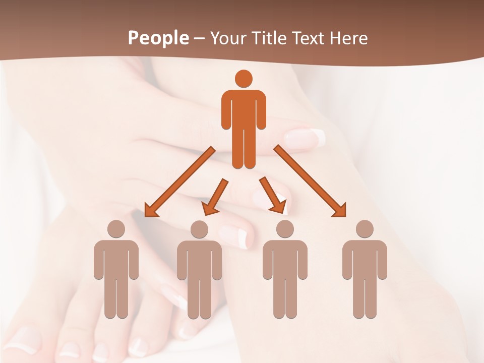 Wellness Woman Barefoot PowerPoint Template