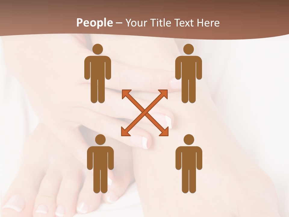 Wellness Woman Barefoot PowerPoint Template