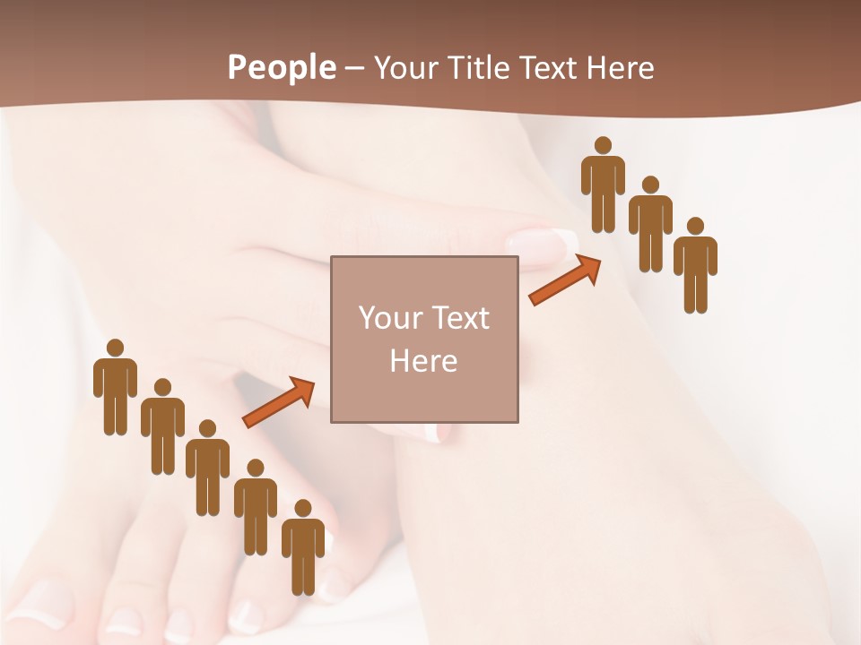 Wellness Woman Barefoot PowerPoint Template