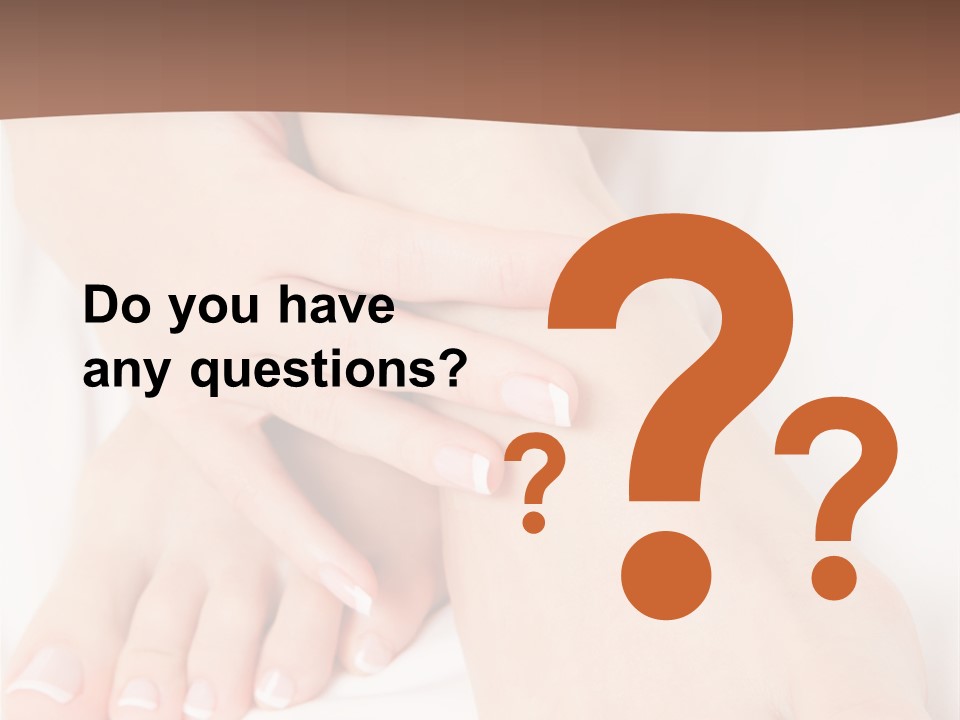 Wellness Woman Barefoot PowerPoint Template