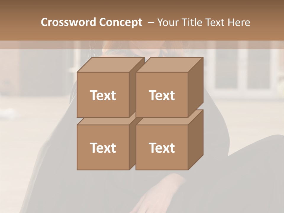 A Woman In A Graduation Cap And Gown Sitting On A Ledge PowerPoint Template