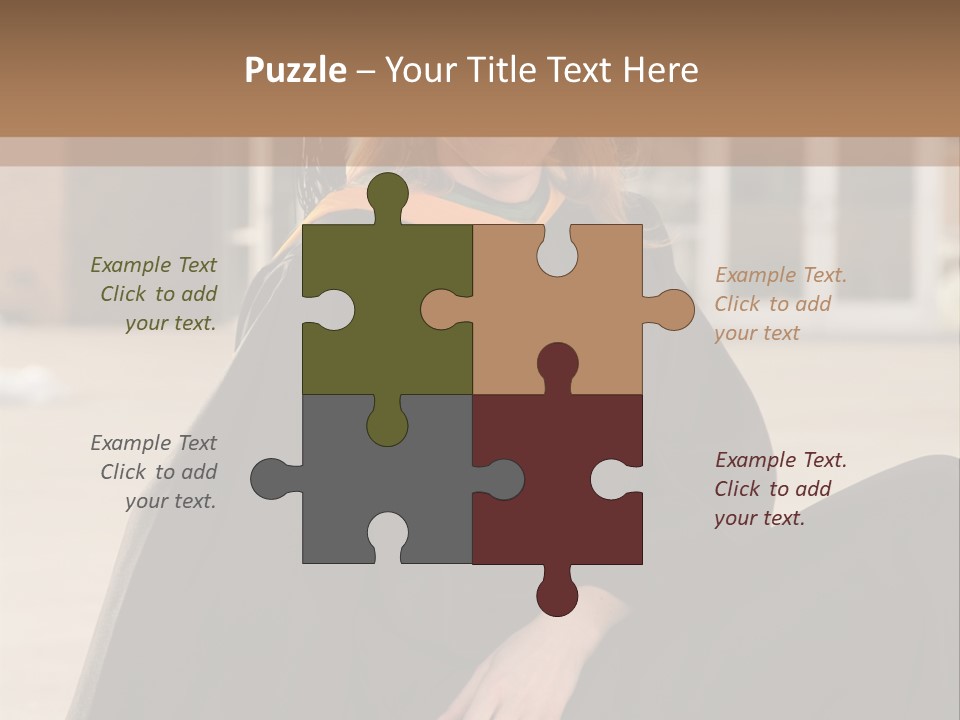 A Woman In A Graduation Cap And Gown Sitting On A Ledge PowerPoint Template