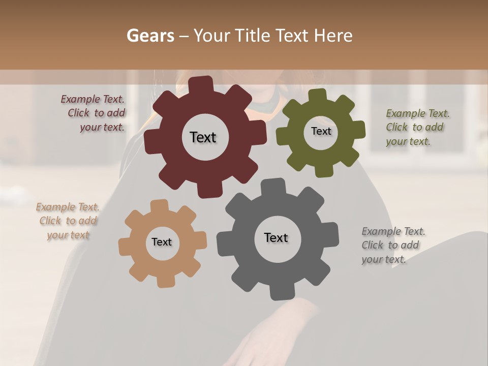 A Woman In A Graduation Cap And Gown Sitting On A Ledge PowerPoint Template