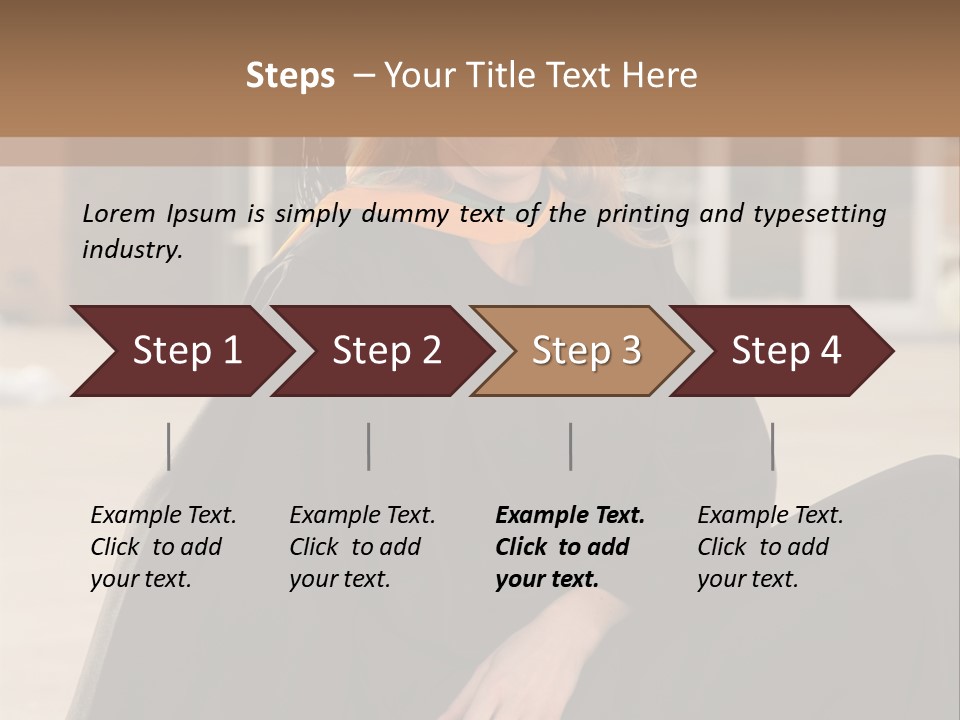 A Woman In A Graduation Cap And Gown Sitting On A Ledge PowerPoint Template