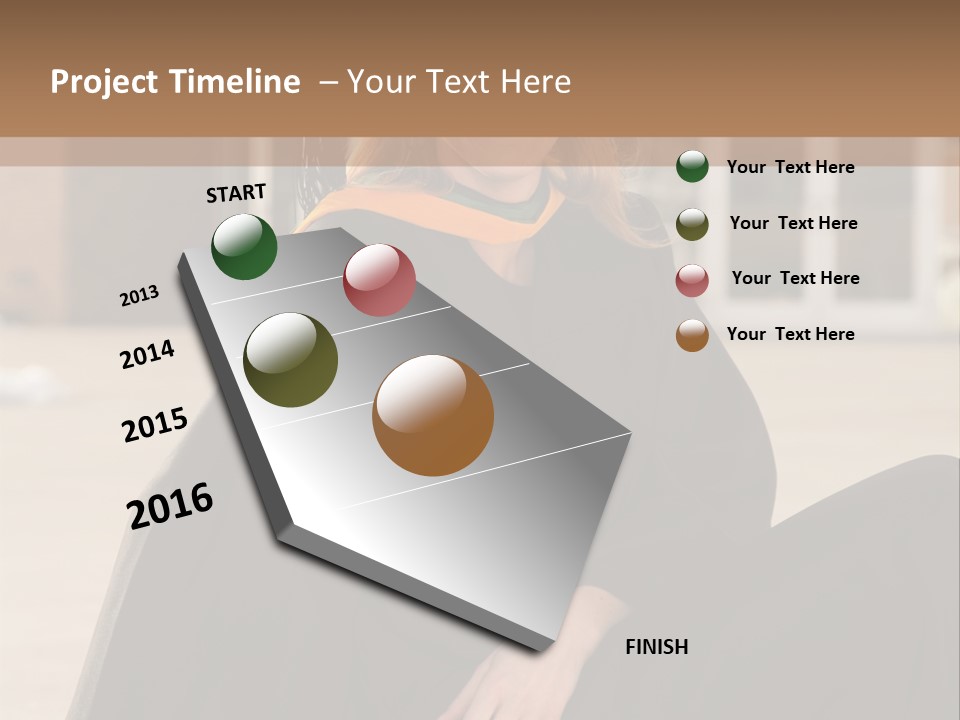 A Woman In A Graduation Cap And Gown Sitting On A Ledge PowerPoint Template