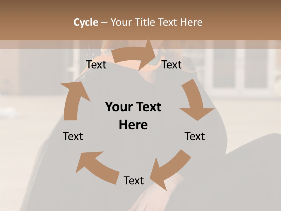 A Woman In A Graduation Cap And Gown Sitting On A Ledge PowerPoint Template