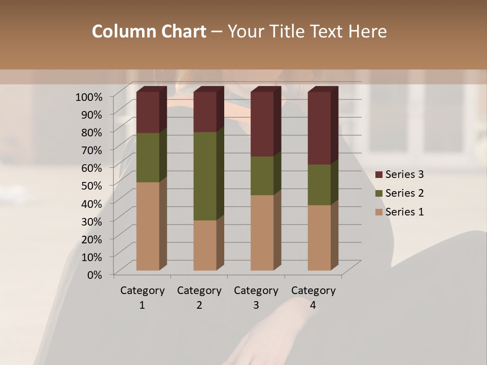 A Woman In A Graduation Cap And Gown Sitting On A Ledge PowerPoint Template