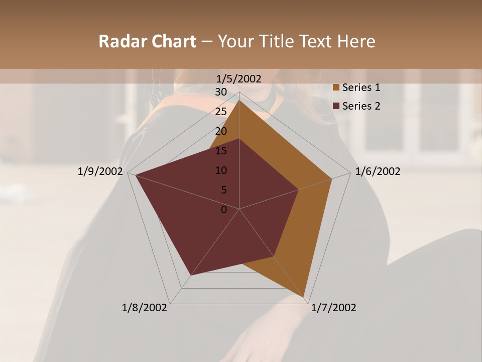 A Woman In A Graduation Cap And Gown Sitting On A Ledge PowerPoint Template