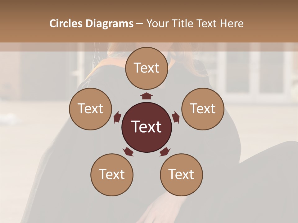 A Woman In A Graduation Cap And Gown Sitting On A Ledge PowerPoint Template