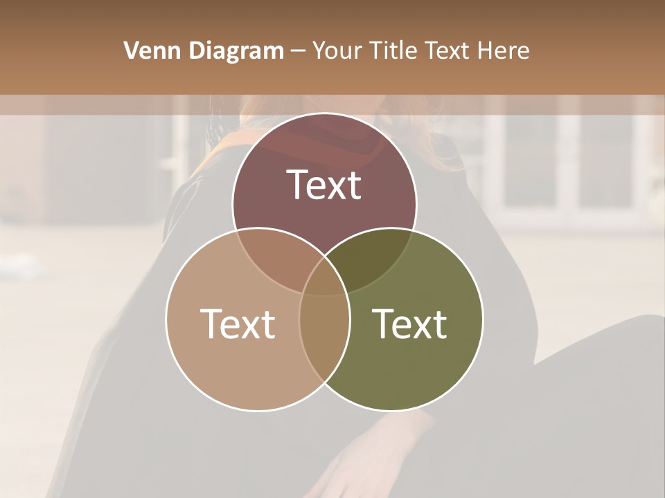 A Woman In A Graduation Cap And Gown Sitting On A Ledge PowerPoint Template