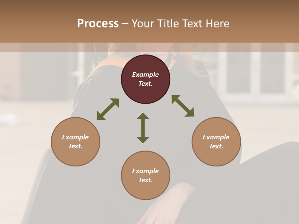 A Woman In A Graduation Cap And Gown Sitting On A Ledge PowerPoint Template