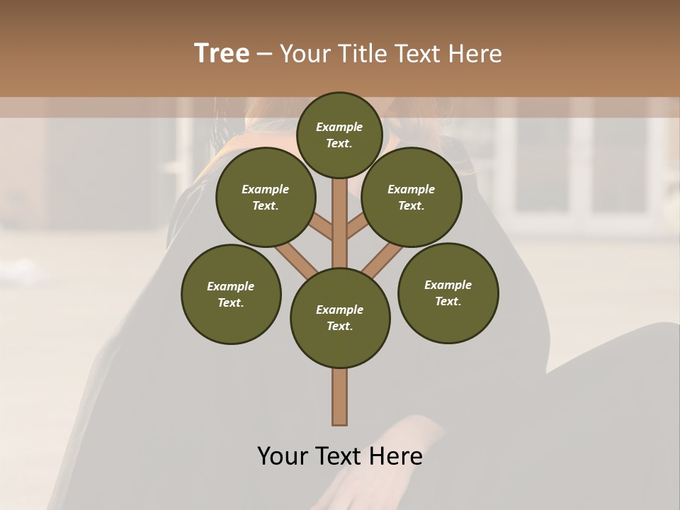 A Woman In A Graduation Cap And Gown Sitting On A Ledge PowerPoint Template