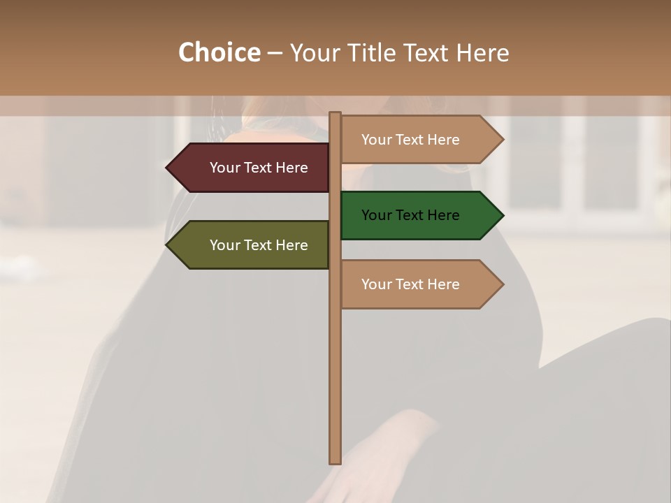 A Woman In A Graduation Cap And Gown Sitting On A Ledge PowerPoint Template