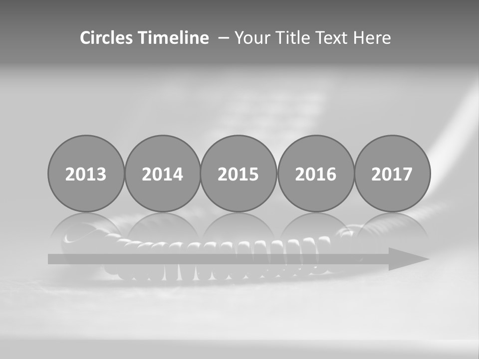 Isolated Plate Telephone PowerPoint Template