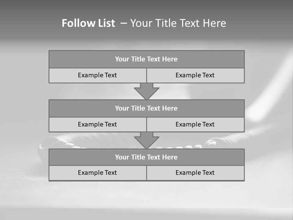 Isolated Plate Telephone PowerPoint Template