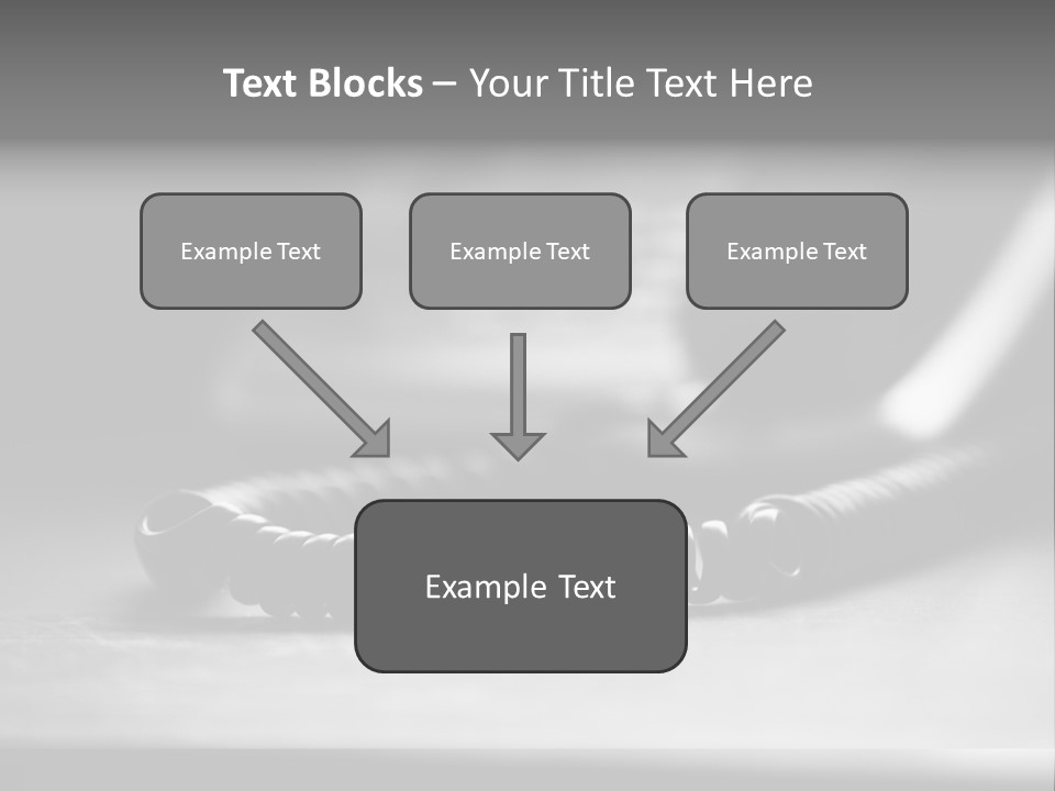 Isolated Plate Telephone PowerPoint Template