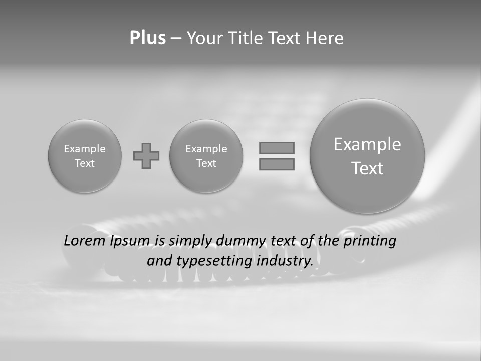 Isolated Plate Telephone PowerPoint Template