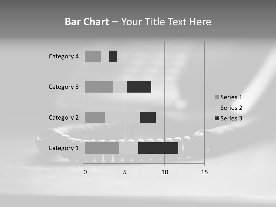Isolated Plate Telephone PowerPoint Template